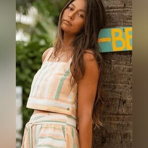 Roxy Summer Way Top from the Retro Beach Collection Size Large